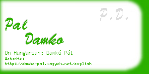 pal damko business card
